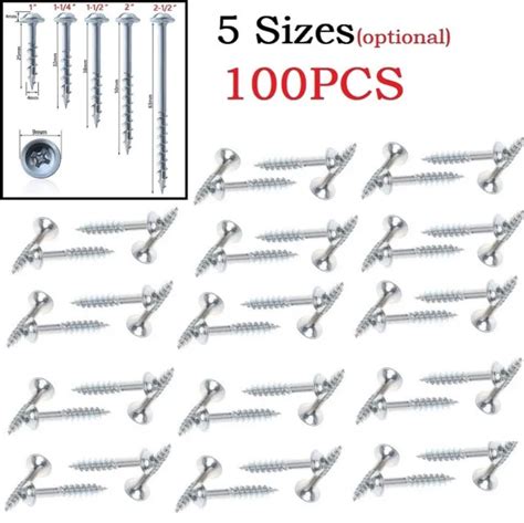 100 PI CES VIS Trou De Poche Tournevis Transversal Auto Tappant 25 Mm