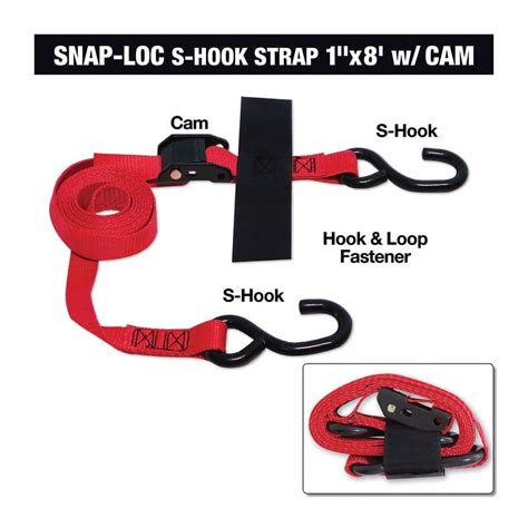 Snap Loc Tie Down Strap Cam Buckle Poly Ft Slths Cr Walmart