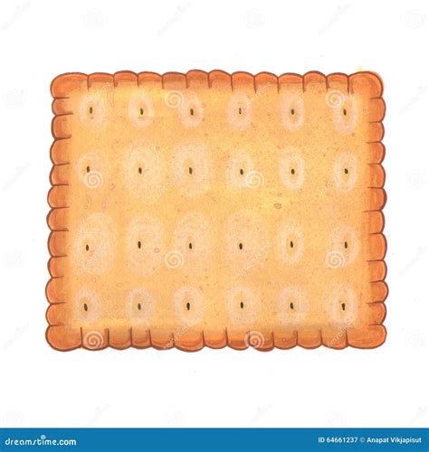 Square Biscuit Illustration Stock Illustration Illustration Of