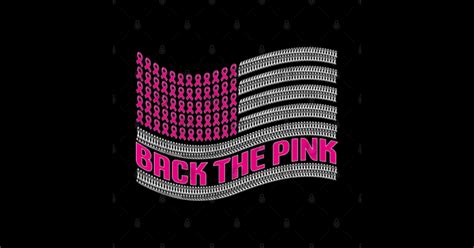 Back The Pink Breast Cancer Awareness Month Back The Pink Sticker