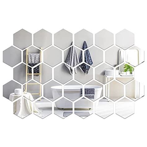 Pieces Wall Sticker Decal Murals Mirrors Removable Acrylic Hexagon