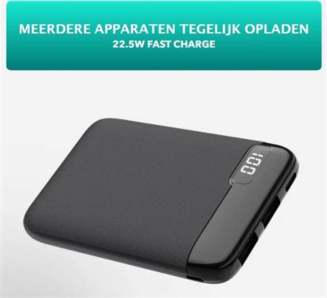 Powerbank Mah Snellader Batterij Led Display X Usb A Usb