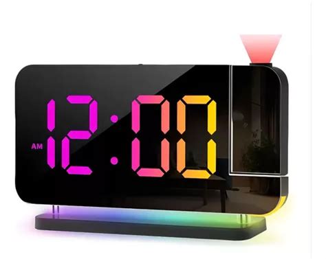 Reloj Despertador De Proyecci N De Escritorio Led Colorido Env O Gratis