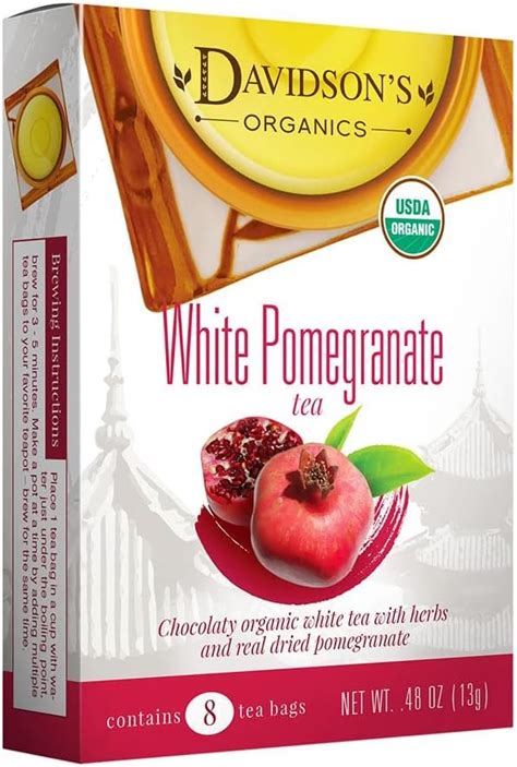 Trader Joes Pomegranate White Tea 20 Tea Bags Pack Of 4 Grocery And Gourmet Food