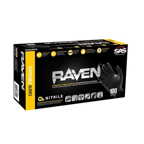 Raven Powder Free Nitrile Disposable Glove 100 Piece