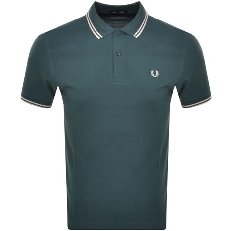 Fred Perry Twin Tipped Polo T Shirt Blue Mainline Menswear