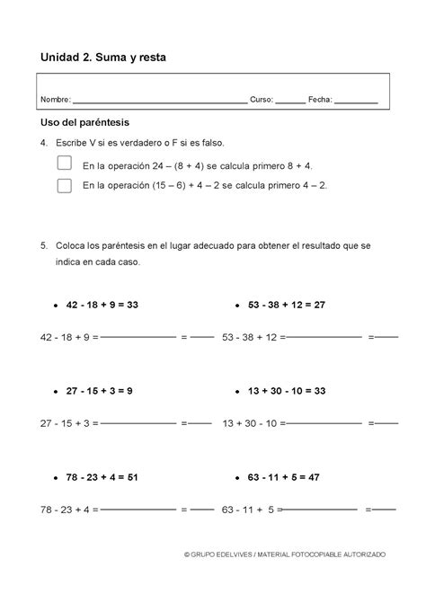 La Clase De Mabel Fichas De Repaso De Matem Ticas Tema