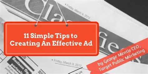 11 Simple Tips To Creating An Effective Ad Target Public Marketing