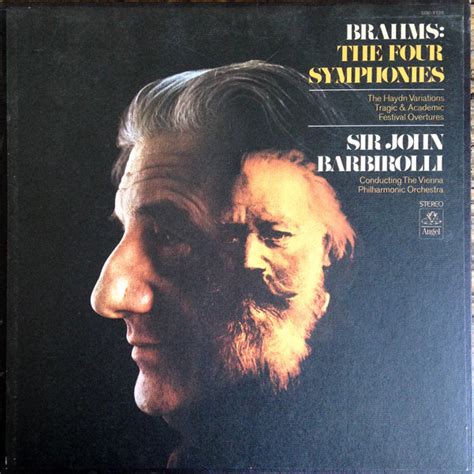 Johannes Brahms Sir John Barbirolli The Four Symphonies Lp Box