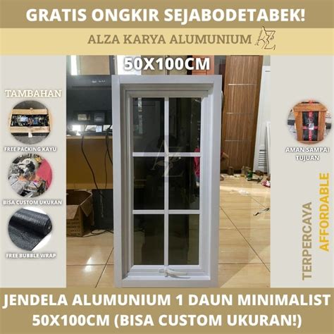 Jual Jendela Ukuran X Casment Jungkit Swing Alumunium Daun