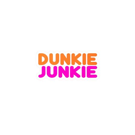 Dunkie Junkie Sticker Waterproof Sticker Tumbler Coffee Etsy