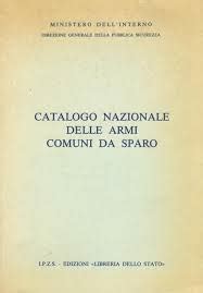 Catalogo Nazionale Delle Armi Comuni Da Sparo Tabook