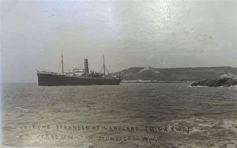 Ss Tyne Stranded At Langland High Tide 19th April 1919 The Story