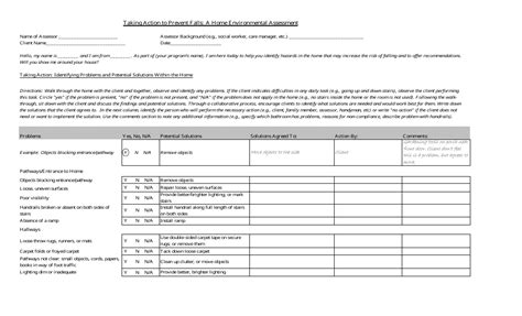 Home Environmental Assessment Form Fill Out Sign Online And Download Pdf Templateroller