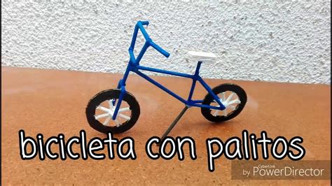 BICICLETA Hecha Con Palitos De Brocheta Bicycle Made With Skewer