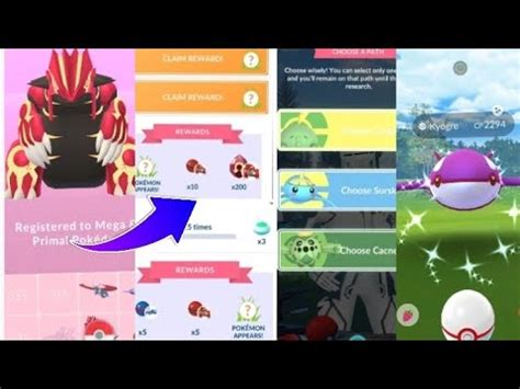 Pokemon Go Tour Hoenn Chasing Legends Special Research Rewards