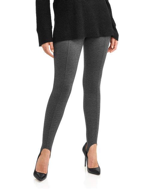 Women S Ponte Stirrup Leggings Walmart