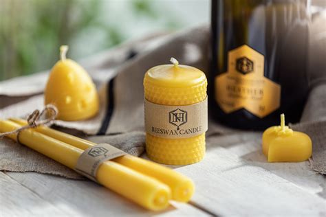 Beeswax Candles Handmade By Northumberland Honey Co UK