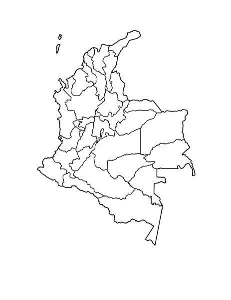 Print Map Quiz MAPA DE COLOMBIA geografía departamentos de colombia