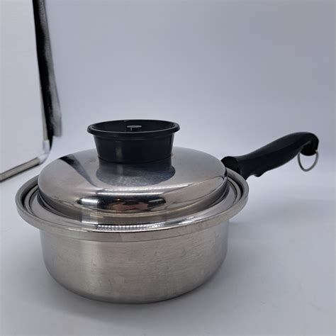 Vtg Chef S Ware Townecraft 1 5Qt Try Ply Stainless Steel 18 8 Sauce