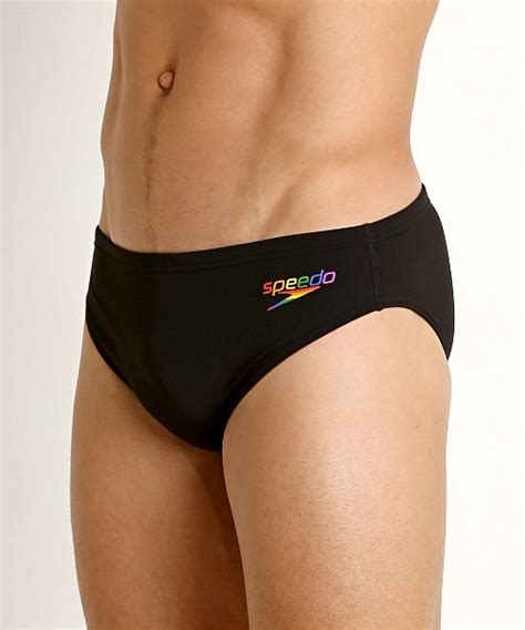 Speedo Rainbow Pride Swim Brief Black Rainbow 8051631 962 Free