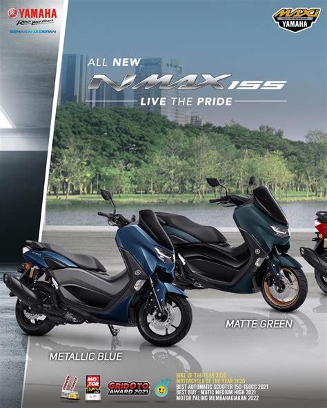 Warna Baru All New Yamaha Nmax 155 Tahun 2023 Semakin Menarik Brosis