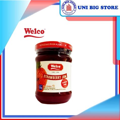 Jual Welco Selai Strawberry Sugar Free Jam Gr Stroberi Rendah Gula