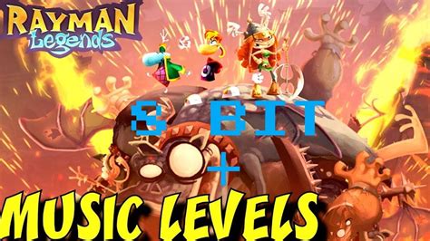 Rayman Legends All Music Levels Bit In Co Op Youtube