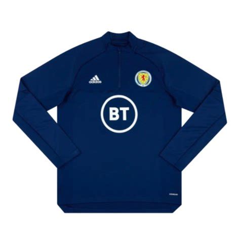 Scotland Player Issue Zip Training Top Navy Fs