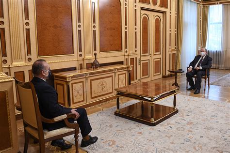 President Armen Sarkissian Had A Farewell Meeting With Vincenzo Del