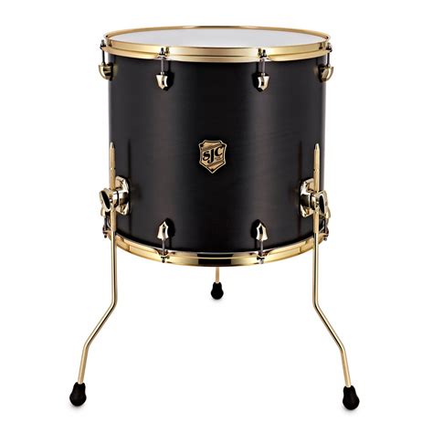 Sjc Drums Tour Series 18 X 16 Floor Tom Black Wbrass Hw At Gear4music