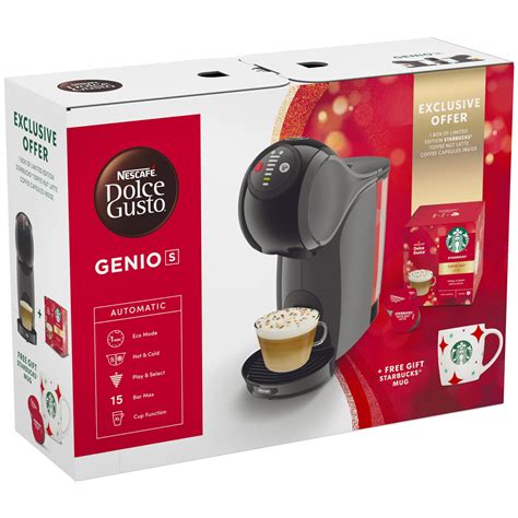 Nescafé Dolce Gusto Genio S kapselmaskin Starbucks pakke Elkjøp