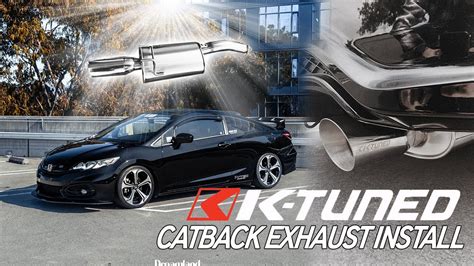 9th Gen Civic Ktuned 3 Catback Exhaust Install Youtube