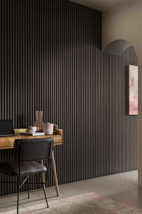 Acoustic Natural Oak Slat Wood Wall Panels Sound Proof Wall