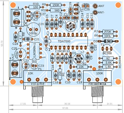 TDA7000 FM Radio Receiver With LM386 Amplifier