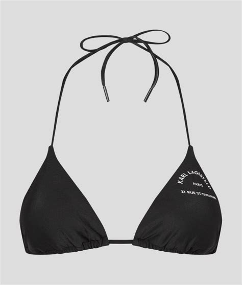 Karl Lagerfeld Moda De Baño Top De Bikini Triangular Con Tiras