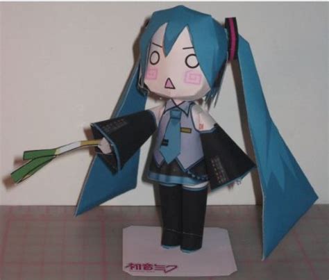 Chibi Virtual Idol Hatsune Miku Hatsune Miku SD Terrasse Paper