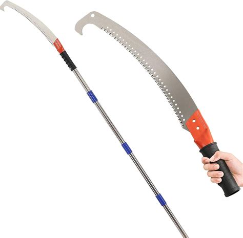 Bsbsbest 10 Ft Extendable Pruning Saw Lightweight Cutter With 3 Sided Blade Branch Hook