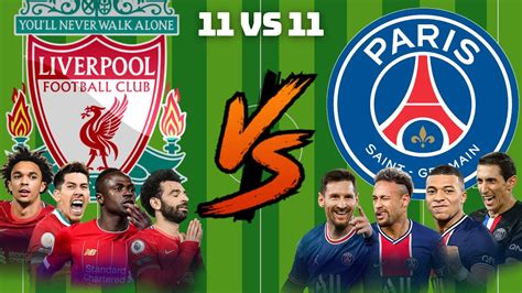 Lfc Vs Psg Liverpool Vs Paris Saint Germain Youtube