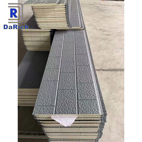 Brick Stone Rigid Foamed Polyurethane Sandwich Home Insulation