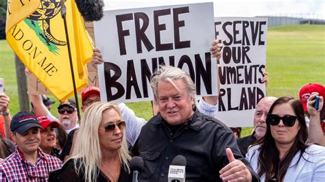 Steve Bannon Reports To Prison To Serve Contempt Sentence