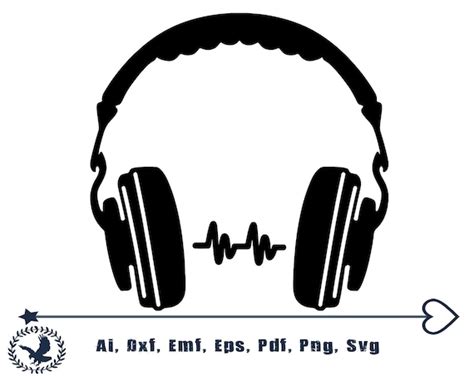 Headphones Clipart Headphones SVG File Headphones PNG File - Etsy