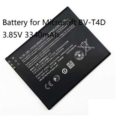 100 NEW Original BV T4D Battery For Nokia Lumia 950XL 3340mAh 3 85V EBay