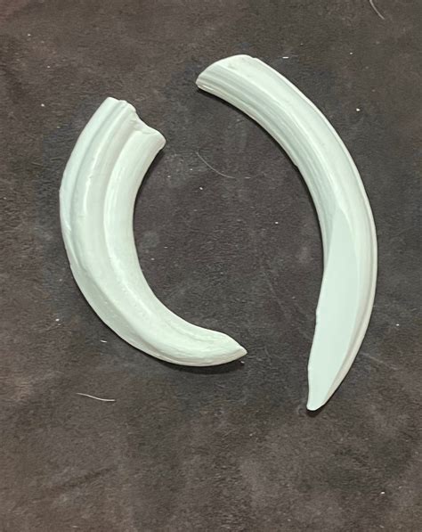 Replica Warthog Tusks Hand Made Resin Pair Upper And Lower Etsy