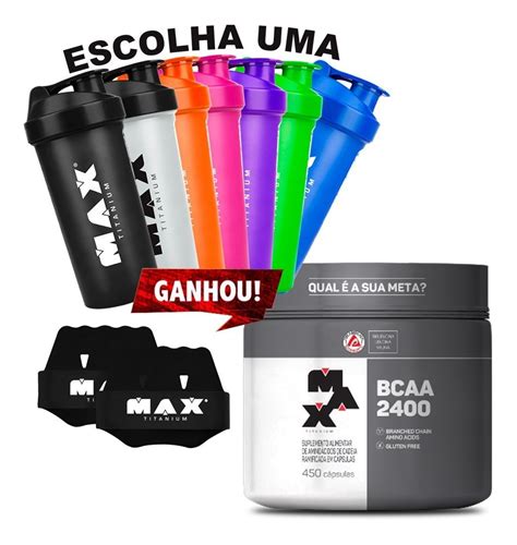 Bcaa 2400 Massa Muscular 450 Capsulas Max Titanium Mercado Livre