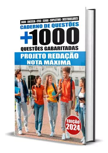 1000 Questões Redação Enem Etec Vestibular Senai Supletivo De