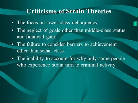 Social Strain Theory