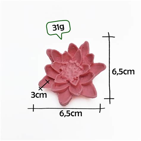 Molde De Silicone Flor De Lotus Bipartida Elo