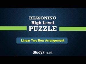 High Level Puzzle Linear Arrangement For Sbi Po Ibps Po And Bank Po