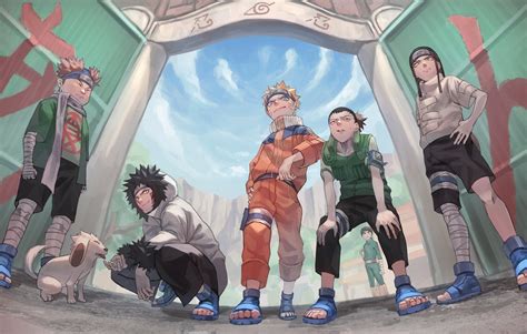 Download Kiba Inuzuka Chōji Akimichi Neji Hyūga Shikamaru Nara Rock Lee